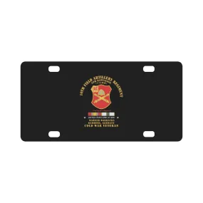 6th Battalion, 10th Field Artillery Regiment - Warner Barracks - Bamberg, GE w COLD SVC X 300 Classic License Plate