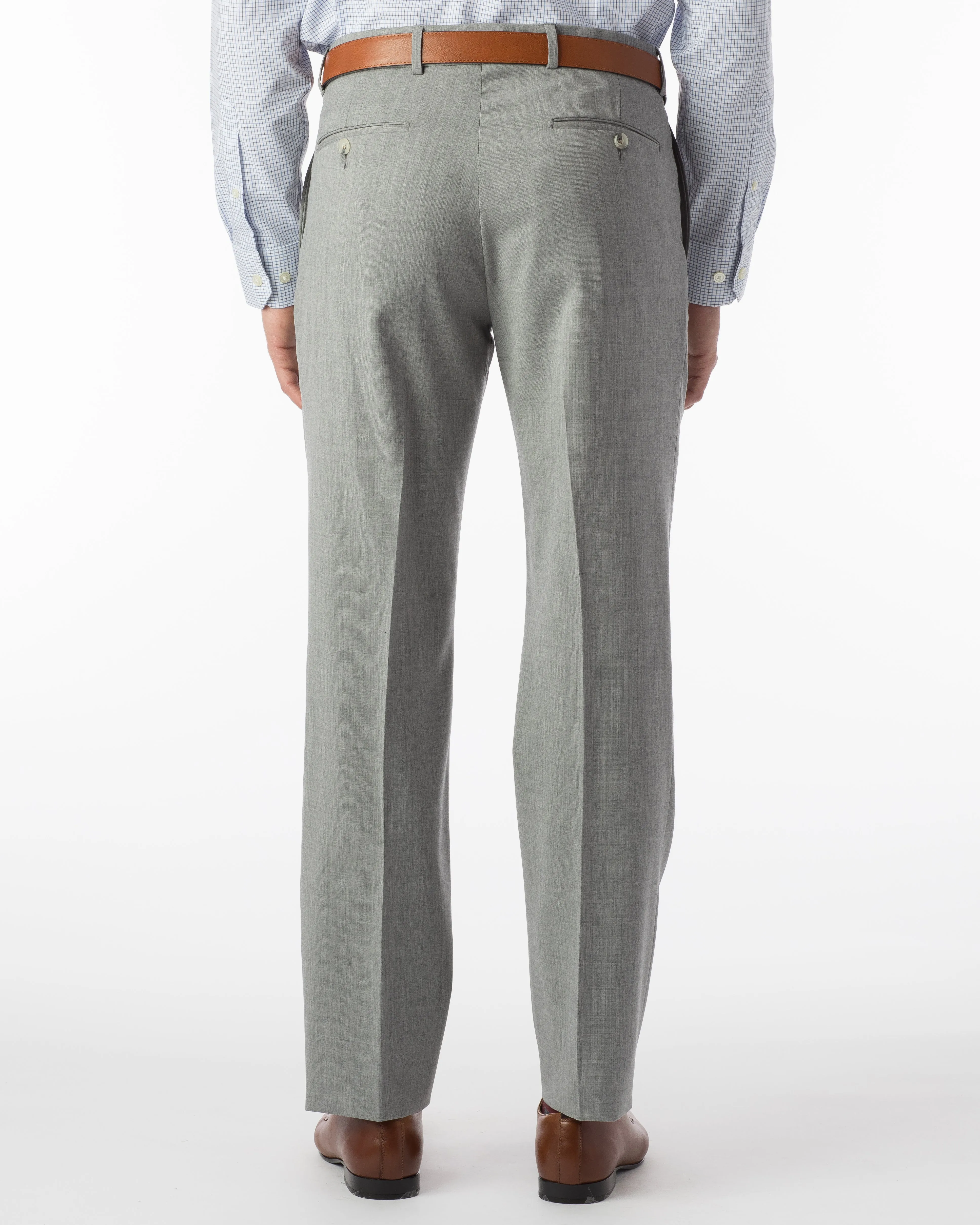 Ballin Pants - Soho Super 120's Gabardine - Pearl Grey