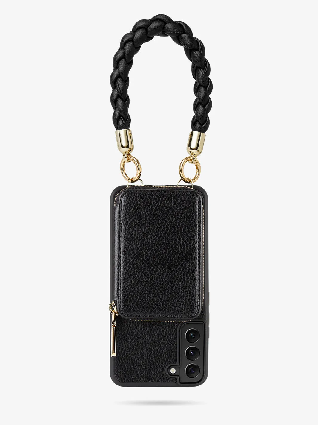 BraidTrend- Samsung Galaxy Rope Style Strap Phone Case in Black