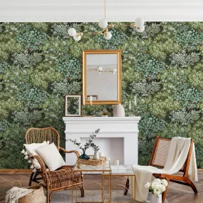 Broccoli Canopy Wallpaper - Chaingate Green - Josephine Munsey