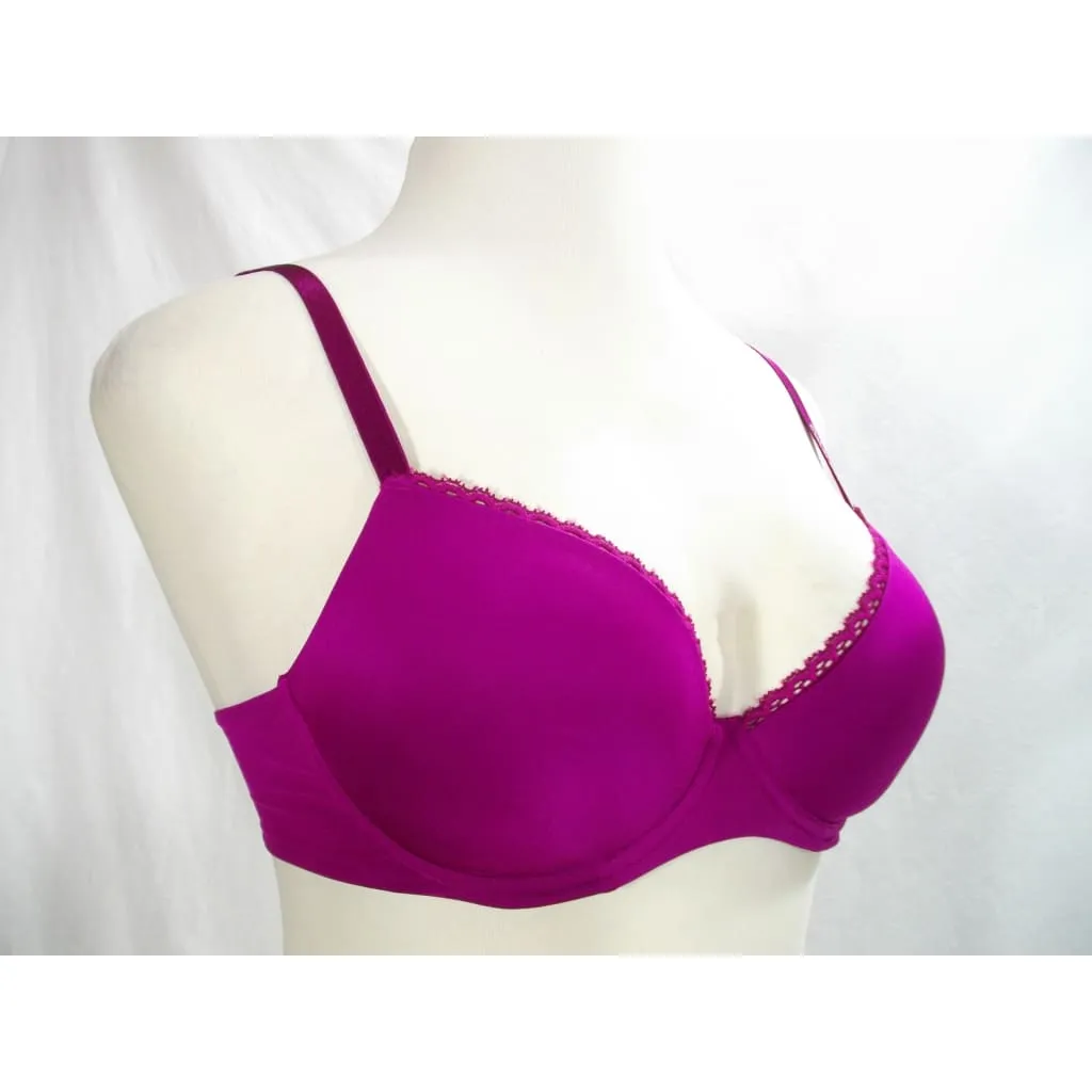 Calvin Klein F2892 Seductive Comfort Customized Lift Underwire Bra 32DD Fuschia Dark Pink NWT