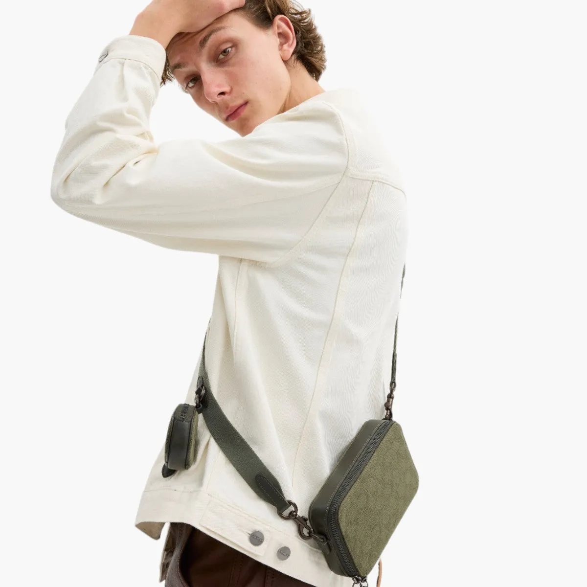 Charter Slim Crossbody In Signature Canvas Jacquard