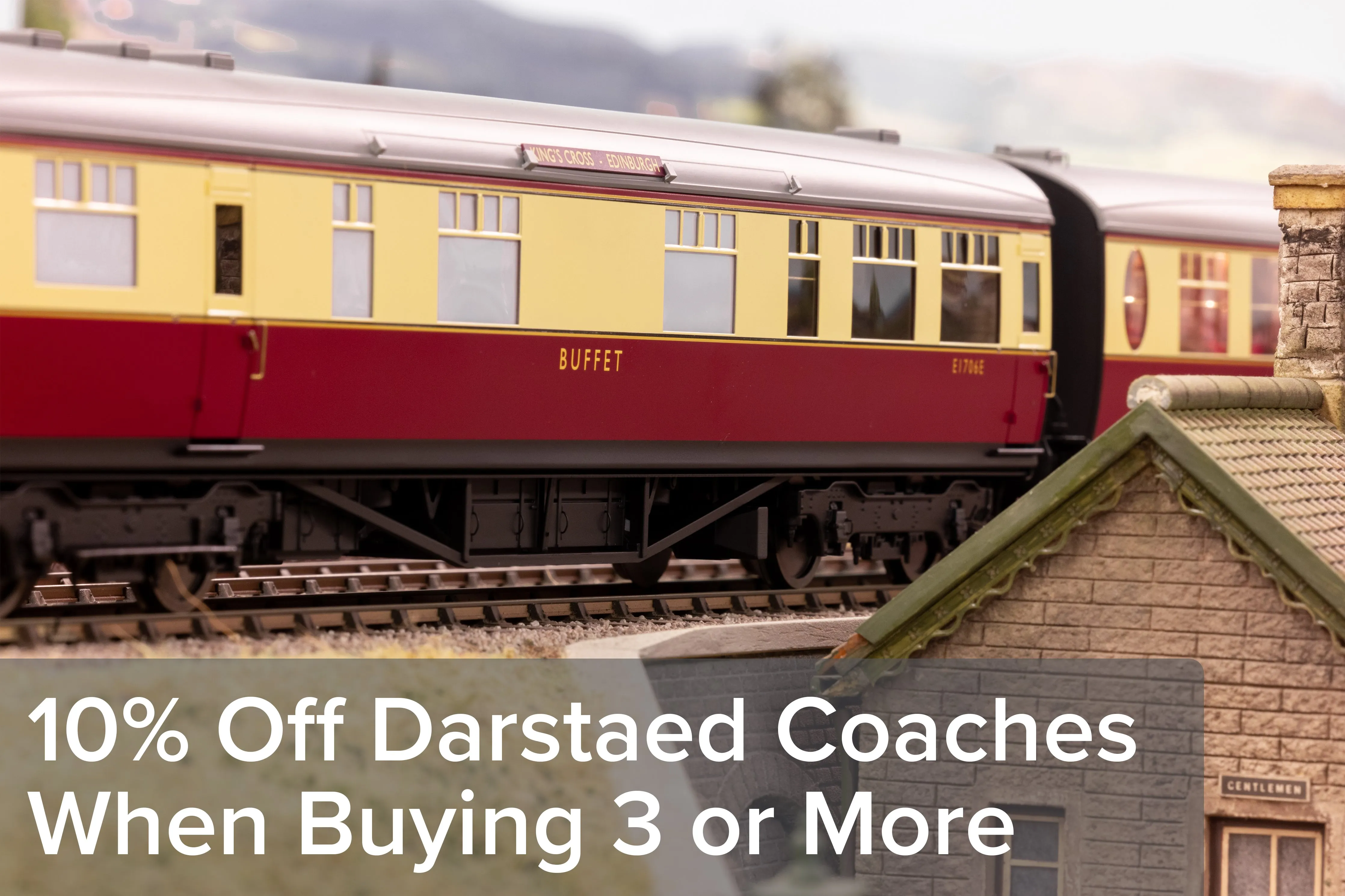 Darstaed D21-1-05 Finescale O Gauge BR Mk1 FK (First Class), Blood & Custard