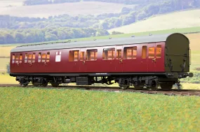 Darstaed D23-3-2 7mm Finescale O Gauge BR 57' Mk1 Suburban Composite with Lavatory (CL) Coach, BR Un-Lined Maroon