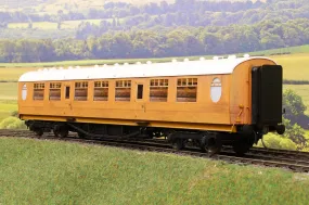 Darstaed D24-1-01U Finescale O Gauge LNER Thompson Mainline TK (Third Class) Coach, Teak 'Unnumbered'