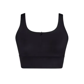 Energetiks Elysia Zip Crop Top | Black (Adult)