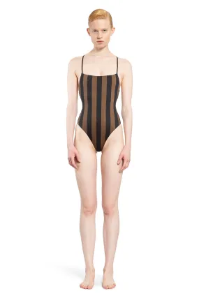 FENDI WOMAN BROWN SWIMWEAR