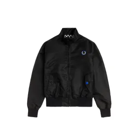 Fred Perry x Raf Simons Patched Harrington Jacket Black