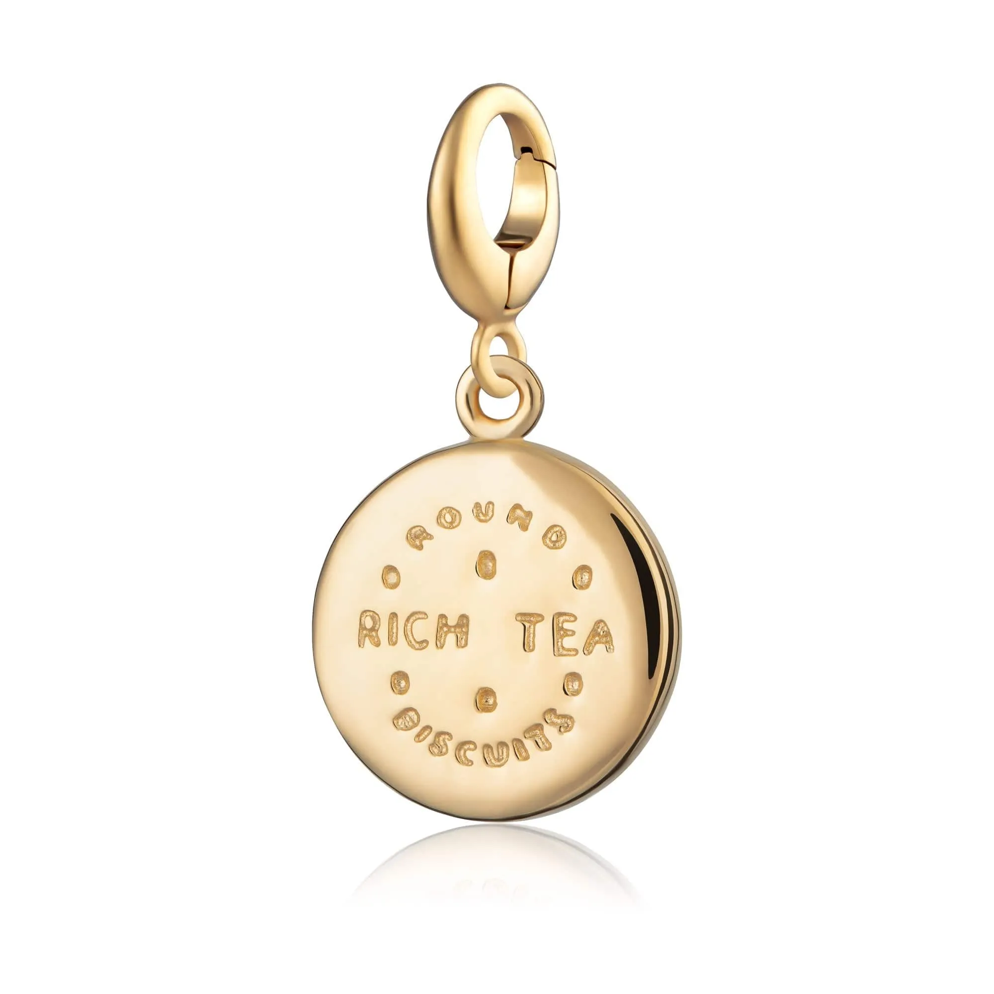 Gold Plated Rich Tea Charm