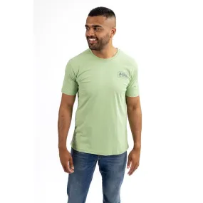 Green Retro Basset T-Shirt Mens