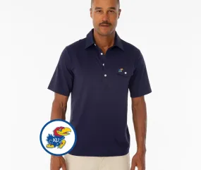 Kansas - Coach's Performance Players Shirt - Jayhawk - Navy