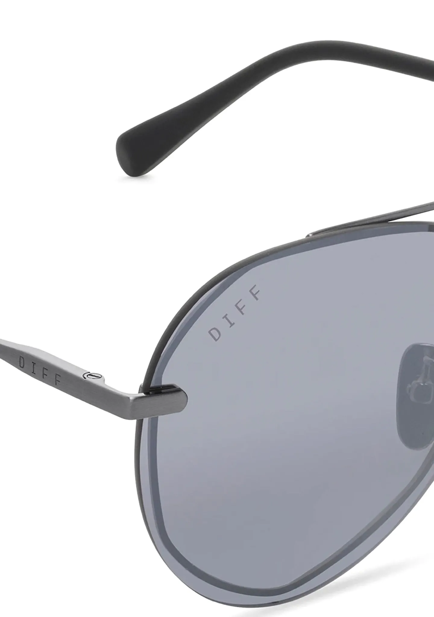 Lenox Sunglasses in Brushed Silver/Grey Mirror