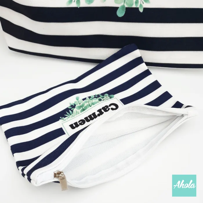 【Lined Striped 】Pouch Bag 萬用小袋