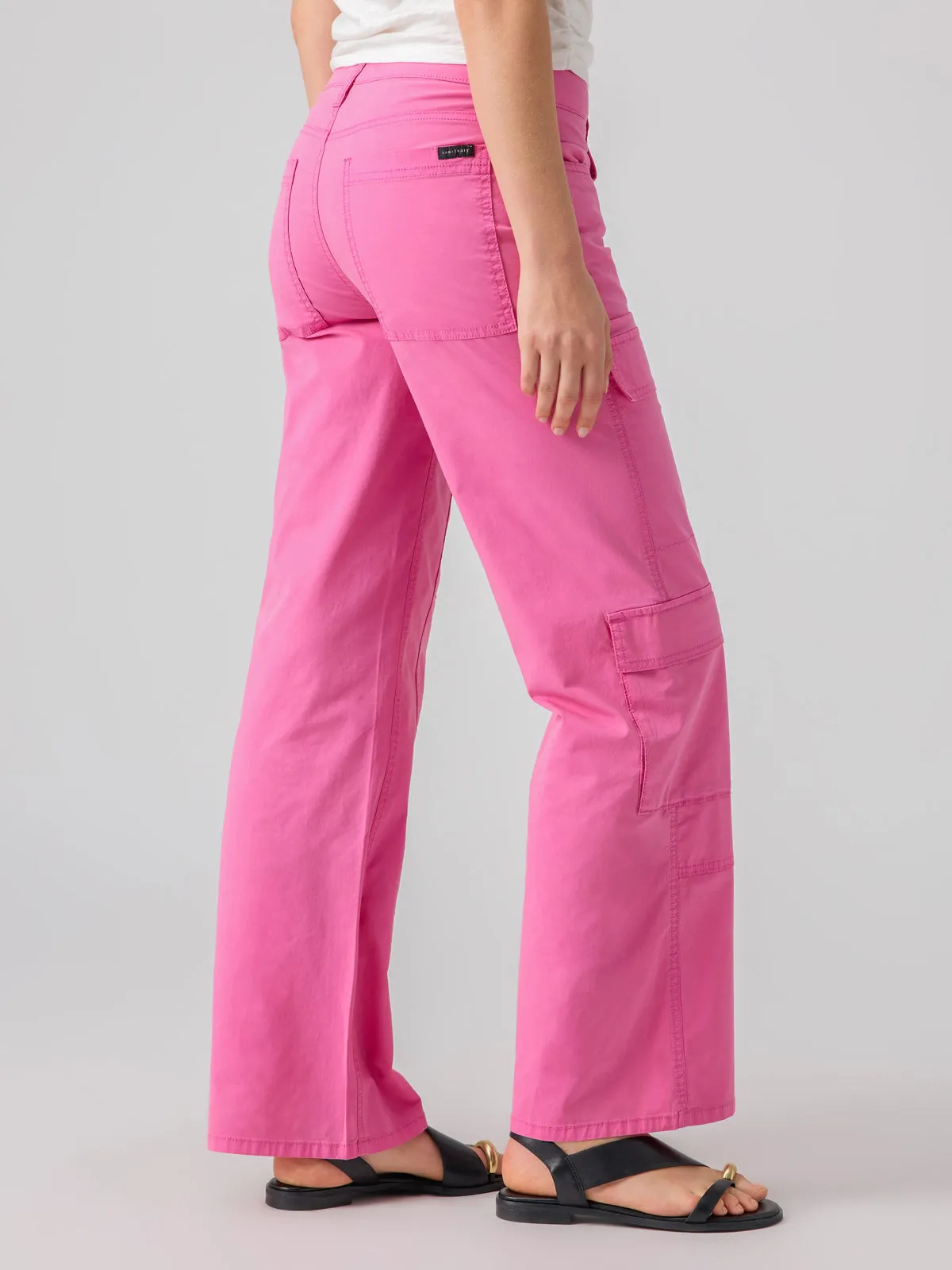 Low Slung Y2K Standard Rise Cargo Pant Wild Pink