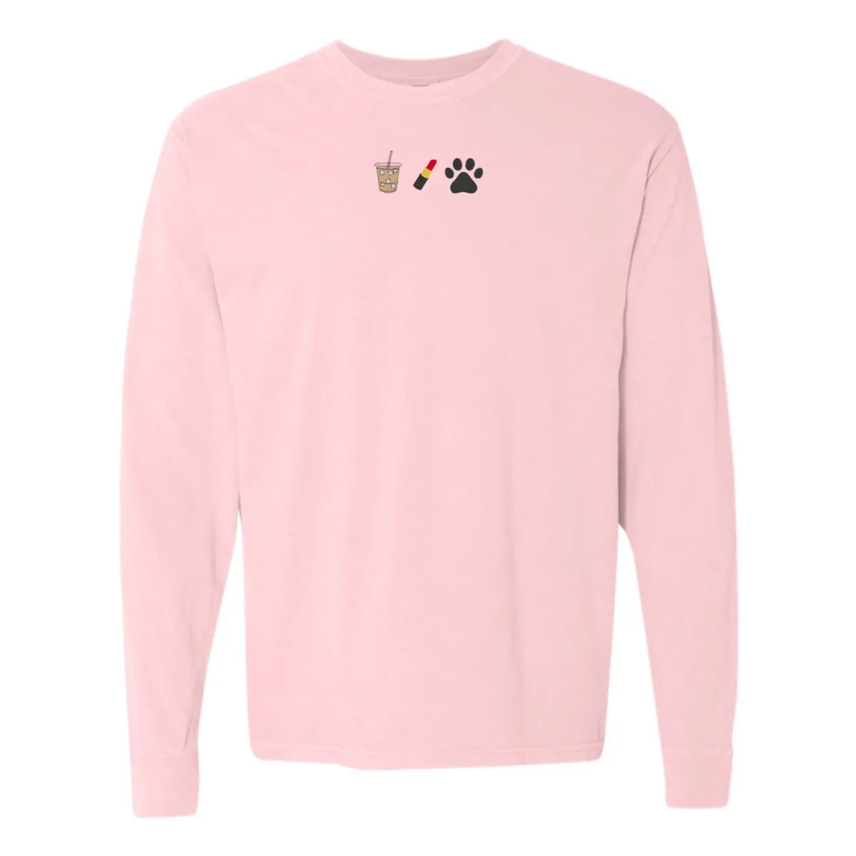 Make It Yours™ 'Favorite Things Icons' Embroidered Long Sleeve T-Shirt