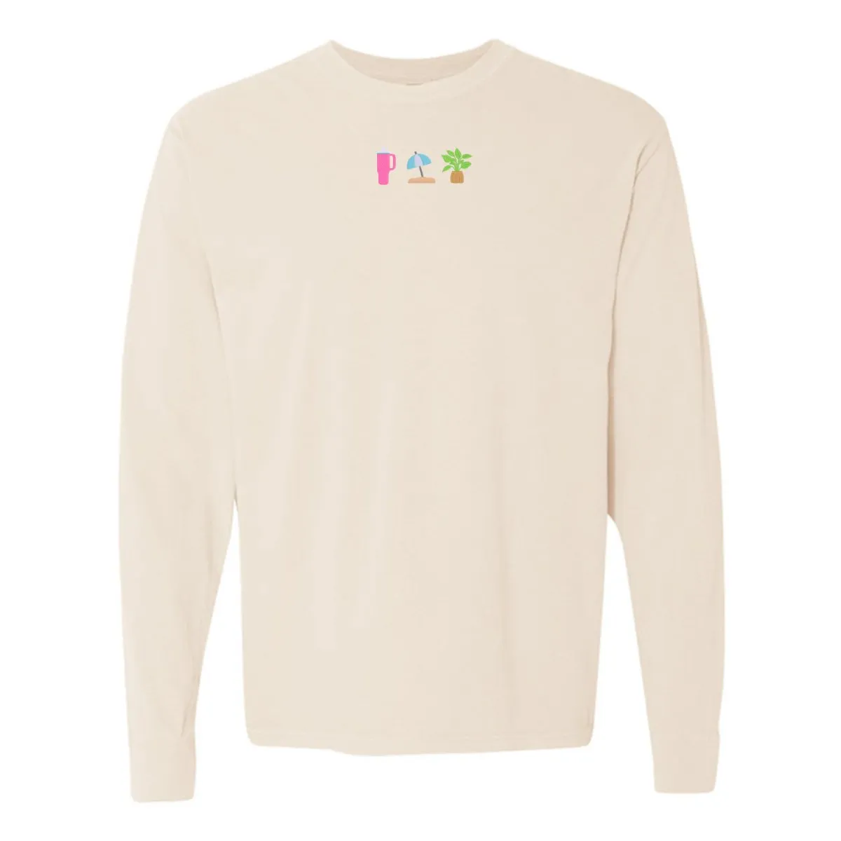 Make It Yours™ 'Favorite Things Icons' Embroidered Long Sleeve T-Shirt