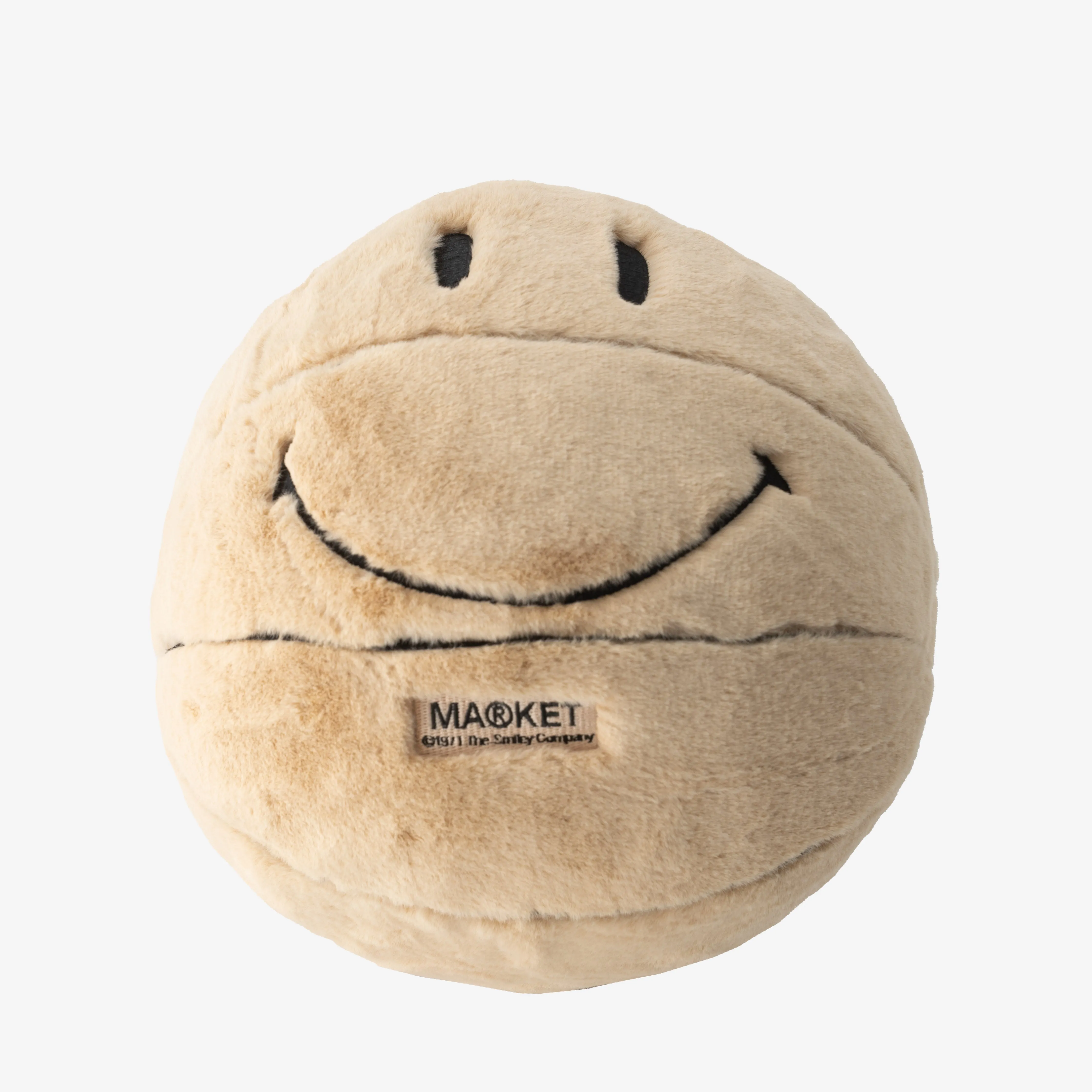 Market Smiley Sherpa Basketball Pillow