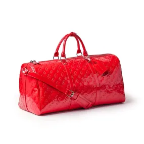 MONOGRAM DUFFLE BAG MIRROR RED