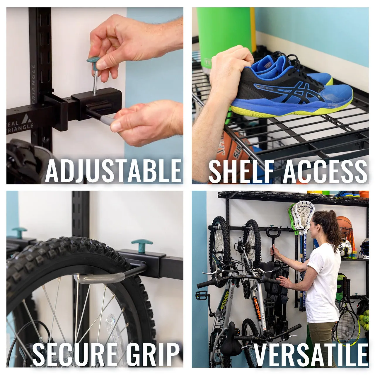 OUTLET |G-Sport Pro | Adjustable Wall Storage System | Holds 500 lbs