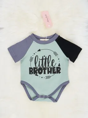 "Little Brother" Raglan Romper