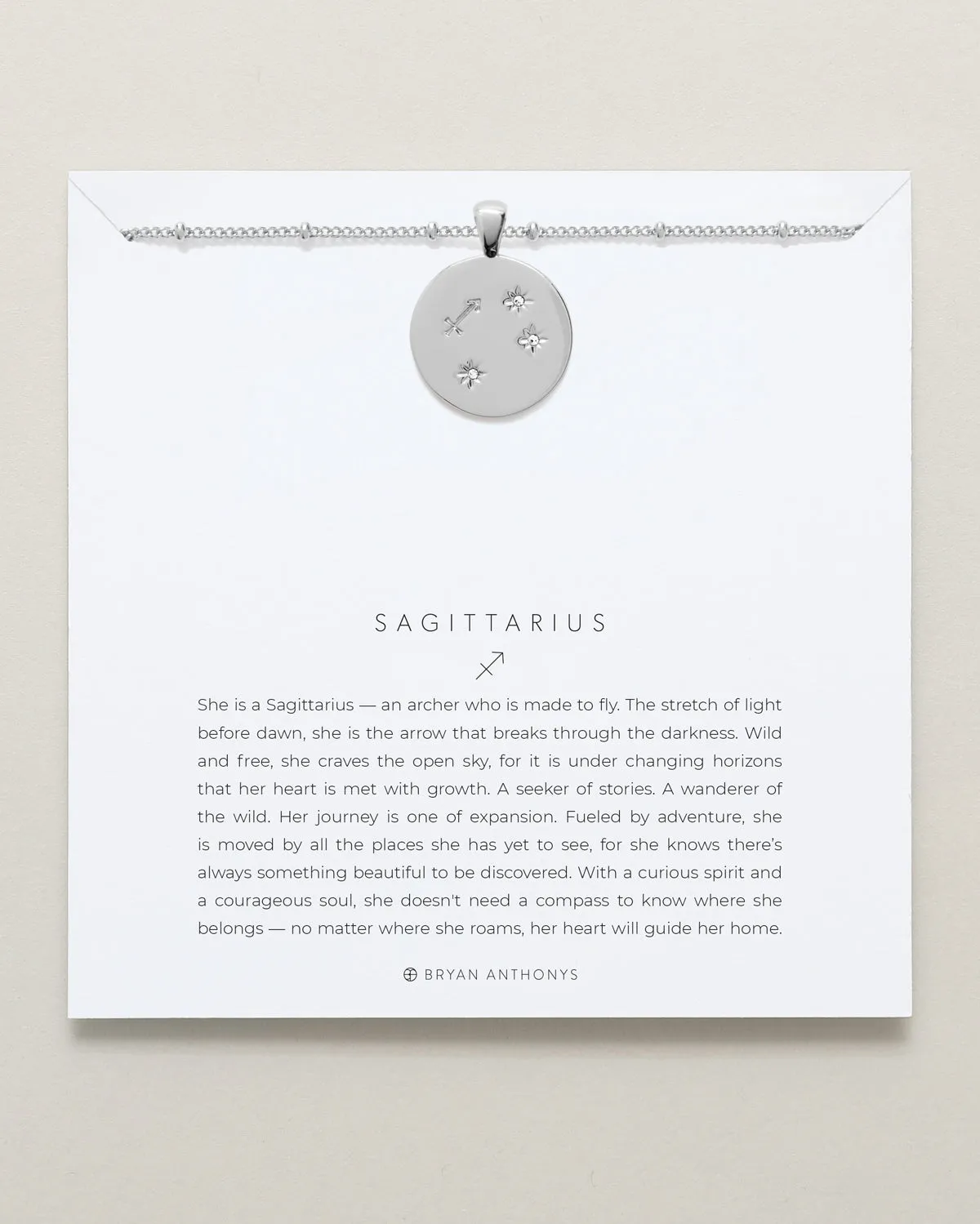 Sagittarius — Zodiac Necklace