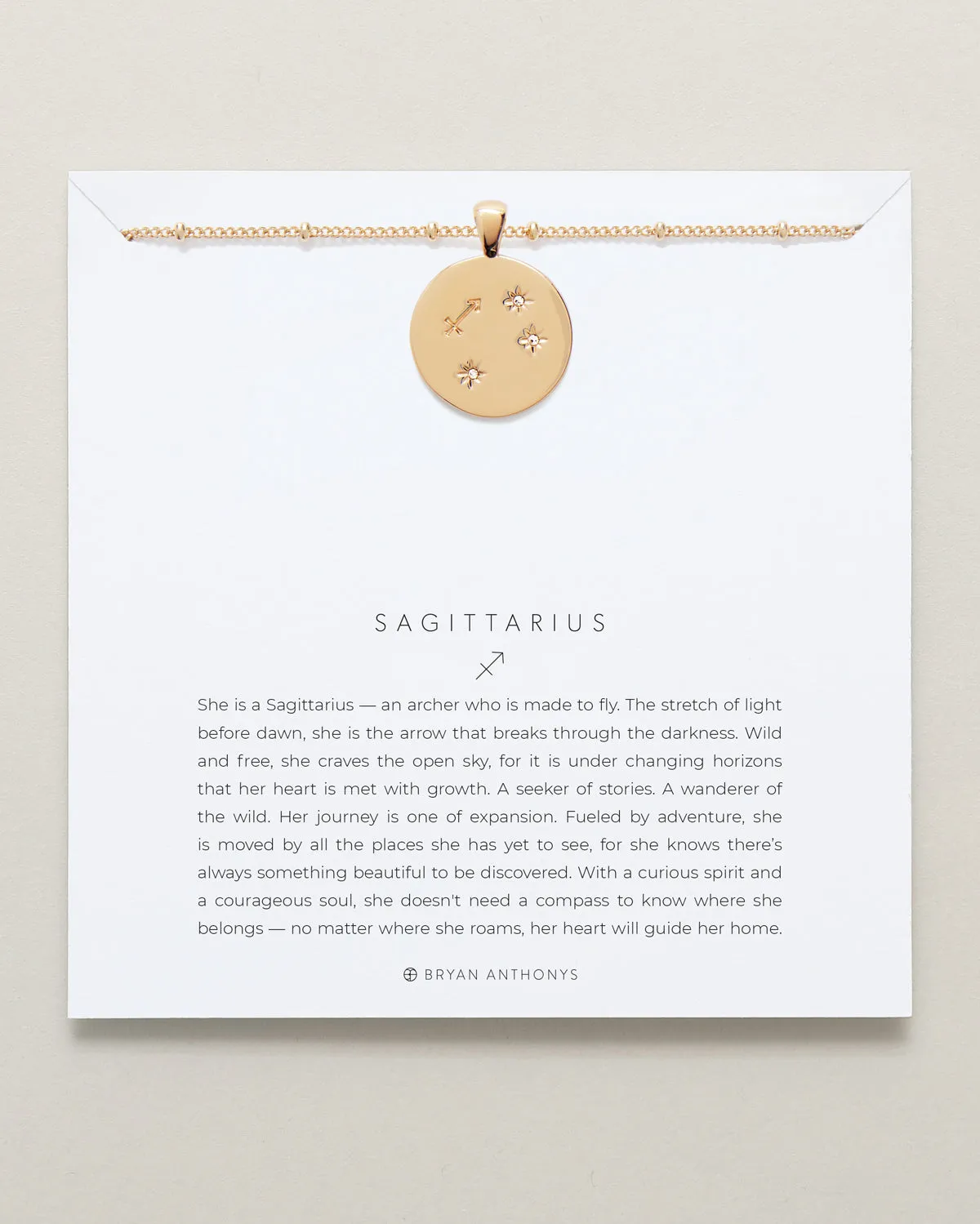 Sagittarius — Zodiac Necklace