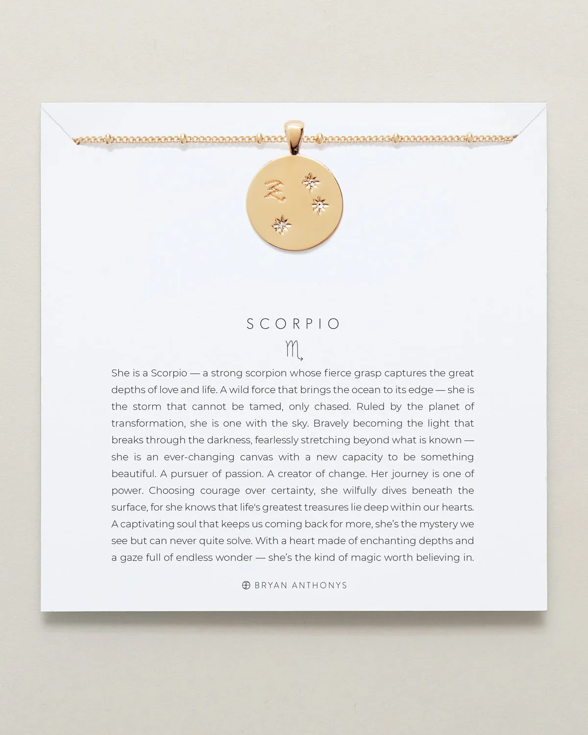 Scorpio — Zodiac Necklace