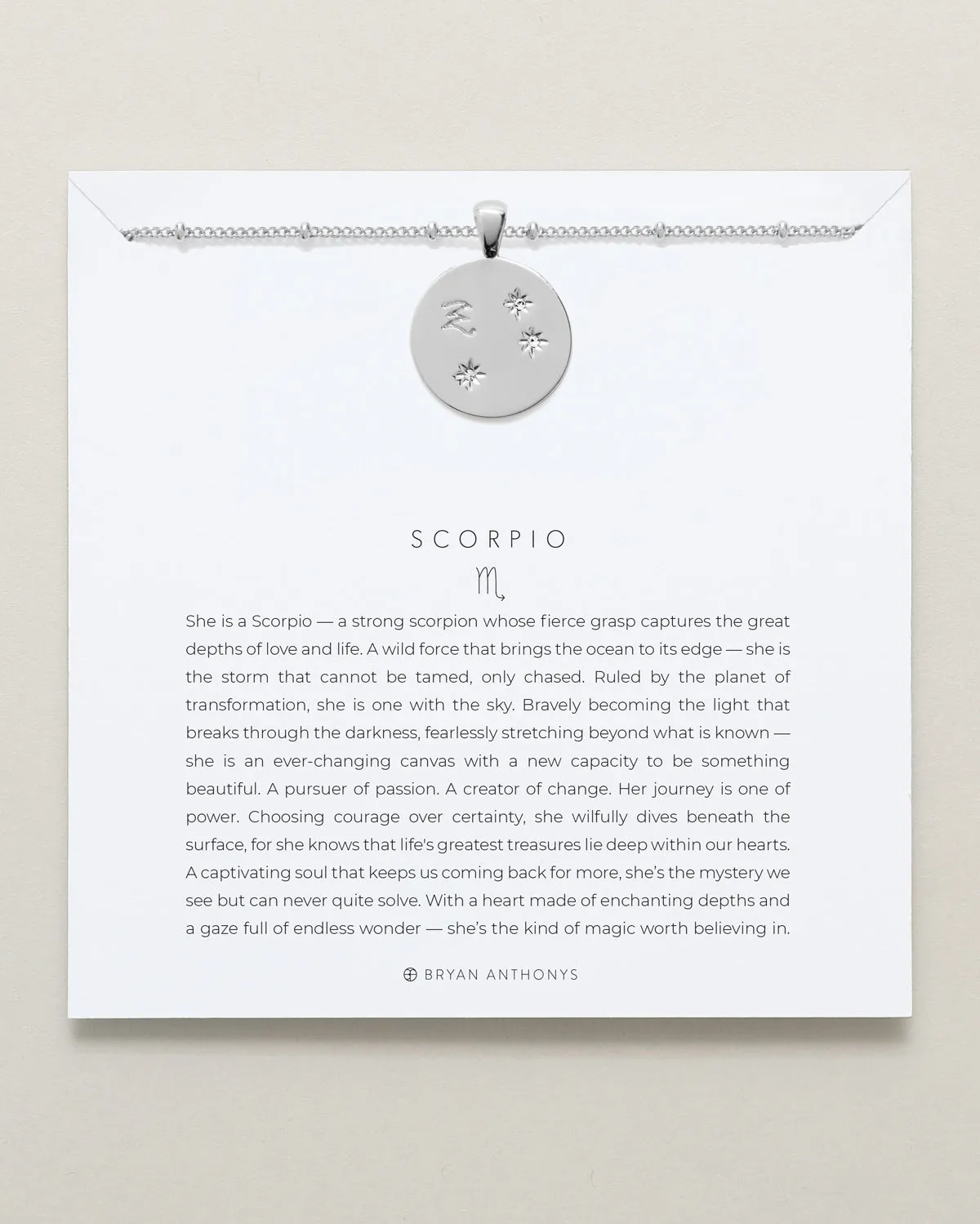 Scorpio — Zodiac Necklace