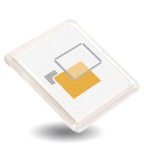 Square 80mm Blank Plastic Cross Stitch Insert Coaster - Pack of 10