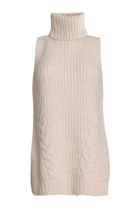 Taylr Tunic Sleeveless Turtleneck | Ivory