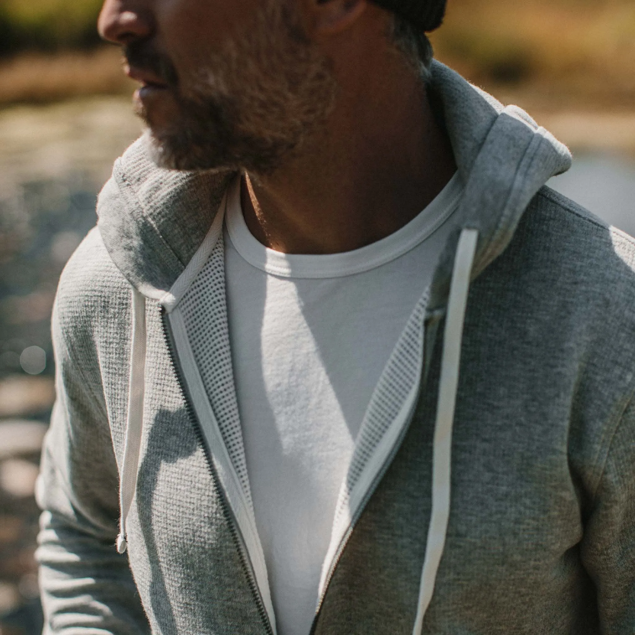 The Fillmore Hoodie in Ash Double Knit