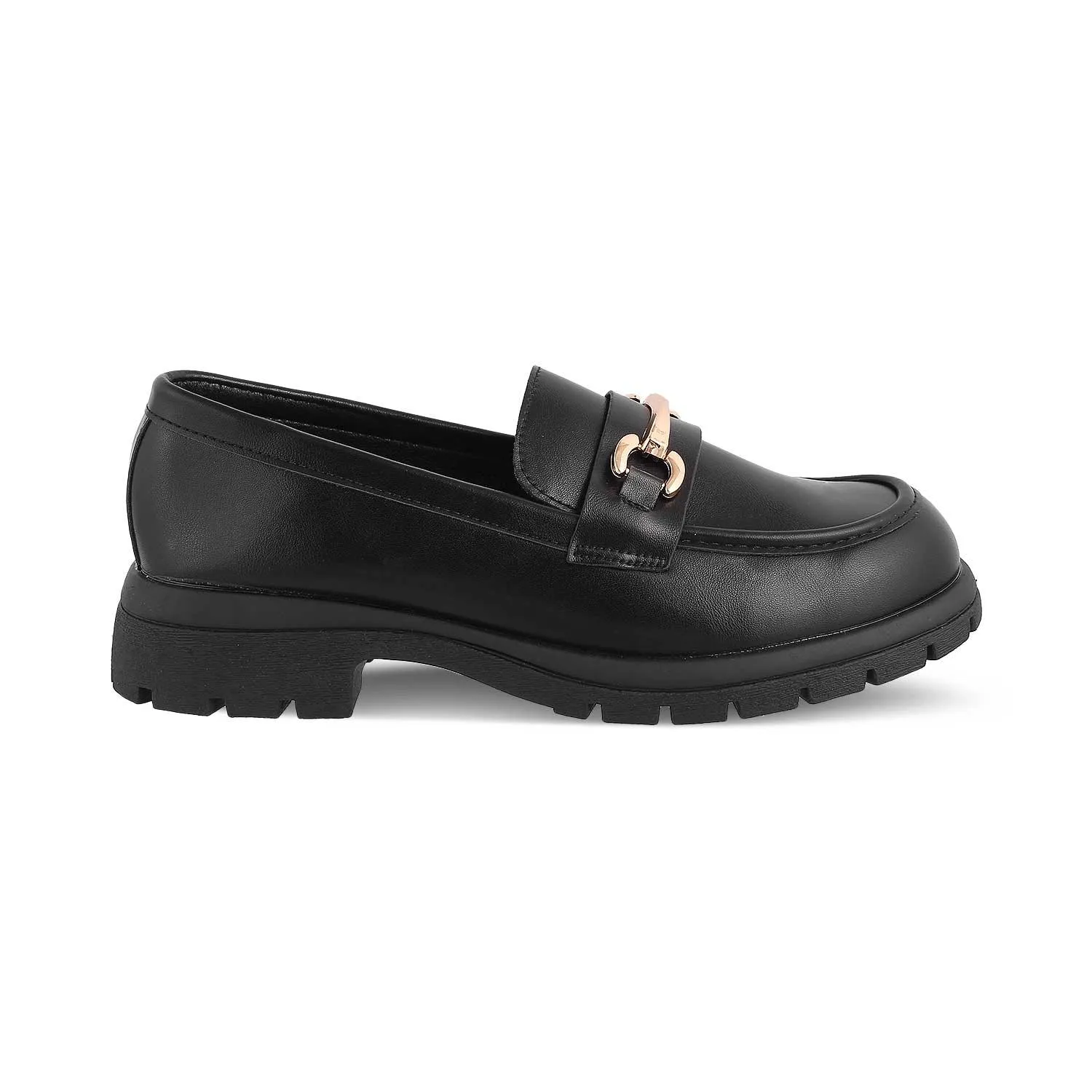 The Helsi Black Women's Dress Chunky Sole Loafers Tresmode