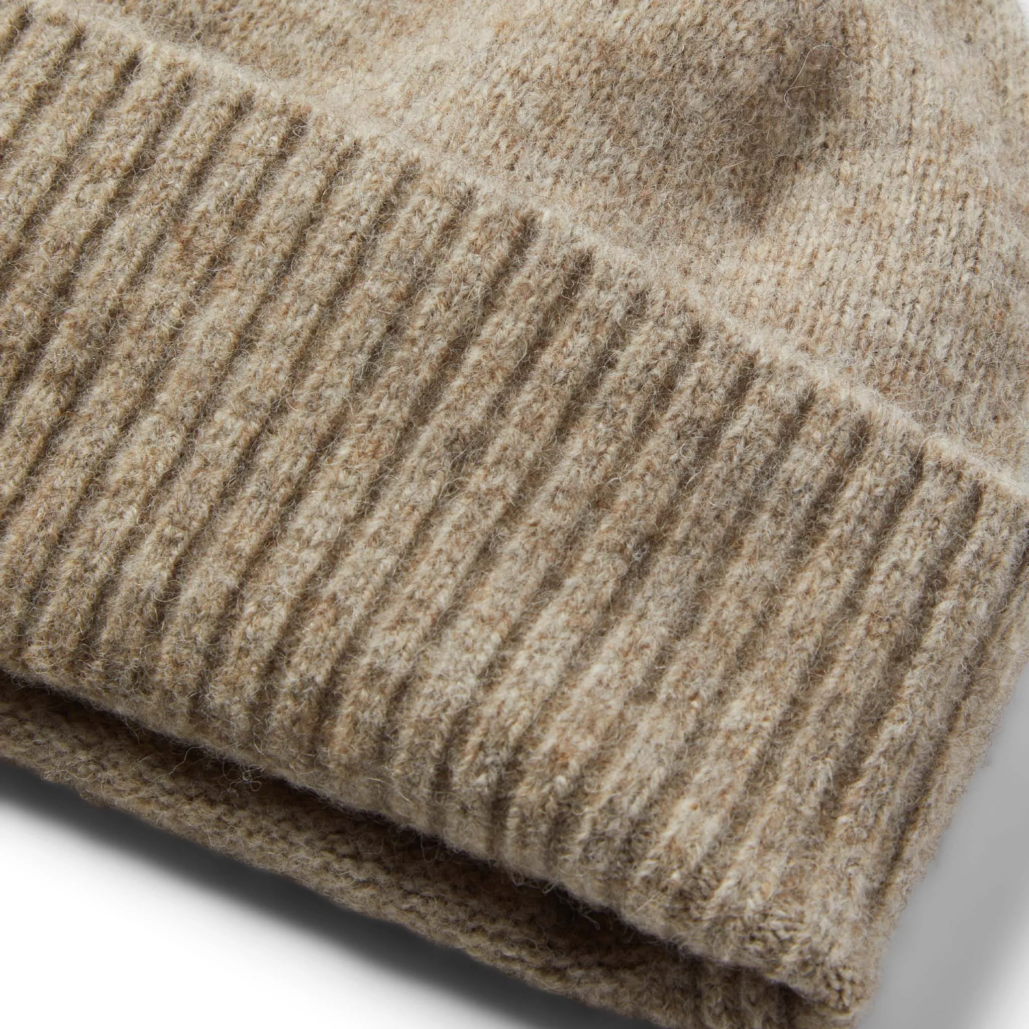 The Lodge Beanie in Heather Oat