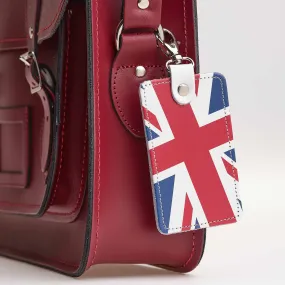 Union Jack rectangular bag charm